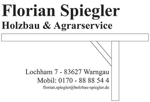 Visitenkarte Holzbau Florian Spiegler